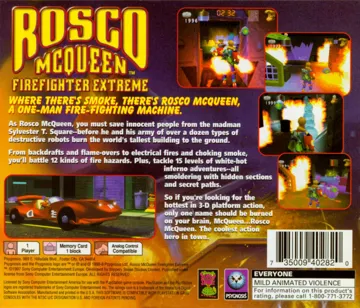 Rosco McQueen Firefighter Extreme (US) box cover back